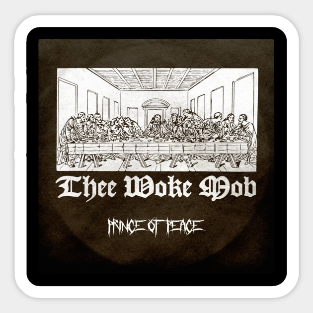 The Woke Mob - Prince of Peace album coover Sticker by The Woke Mob